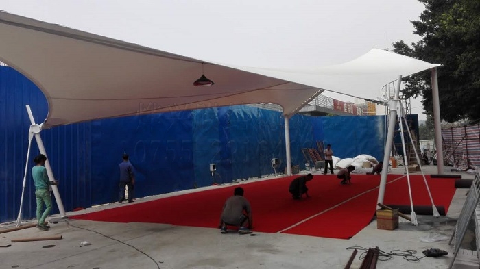 張拉膜結構遮陽棚-深圳市燁興膜結構工程有限公司 張拉膜結構遮陽棚.jpg